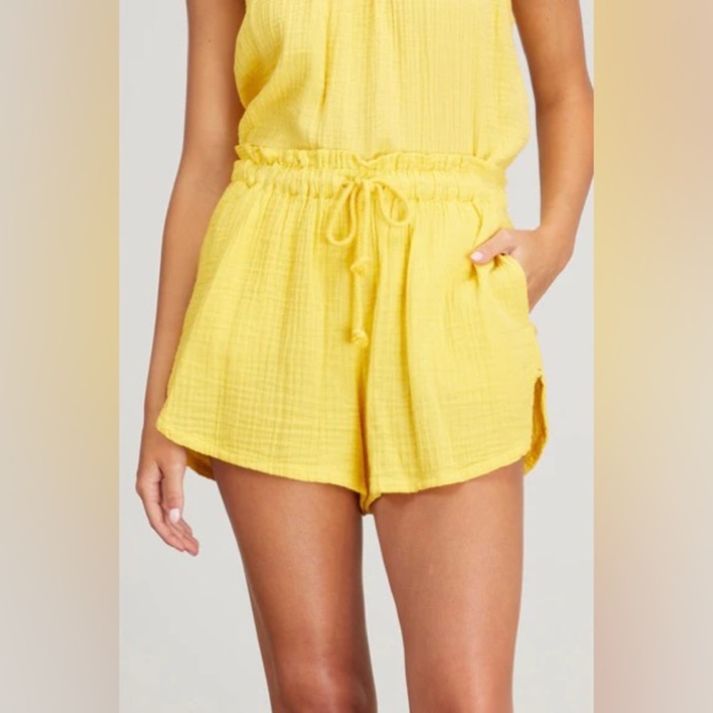 NWOT Xirena Starla Cotton Drawstring shorts in Limon